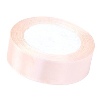 Лента сатиновая 20мм х 25ярд Персик