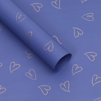 Matte film "Heart" Dark blue