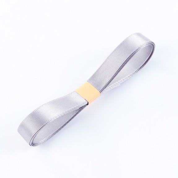 Satin ribbon 10 mm x 45 yards 08 Silver