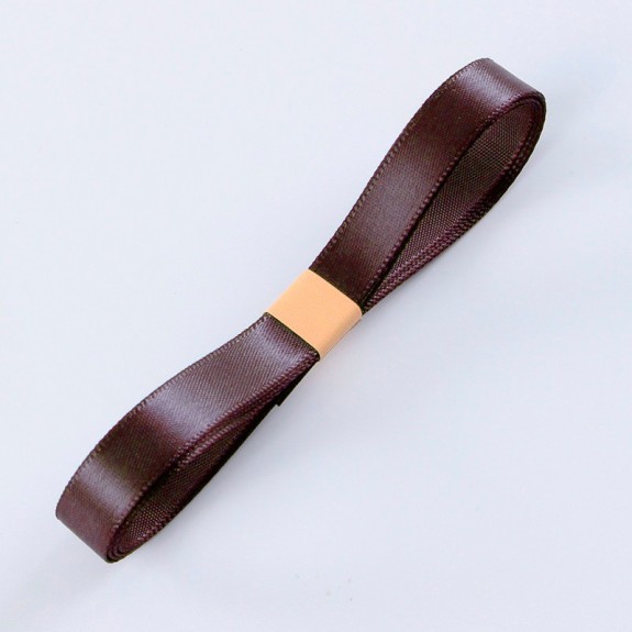 Satin ribbon 10 mm x 45 yards 19 Coffee