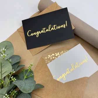 Вітальна листівка з конвертом "Congratulation"