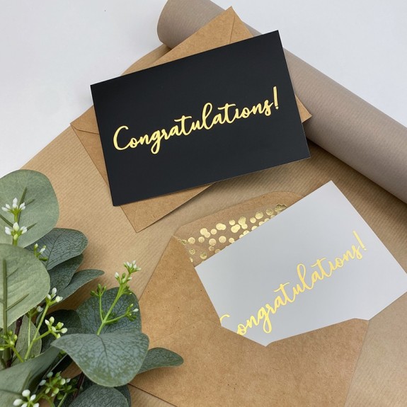 Вітальна листівка з конвертом "Congratulation"