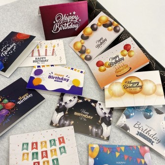 Вітальна листівка "Happy Birthday" прямокутні