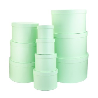 Nabir kruhlykh korobok z 10 sht Mint