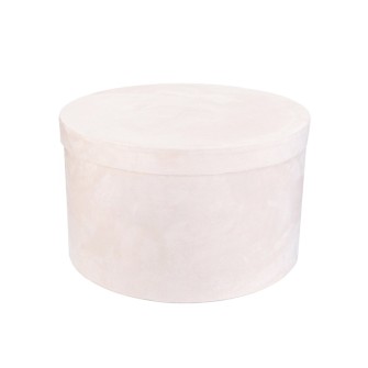 A set of round velvet boxes of 10 pcs Dairy