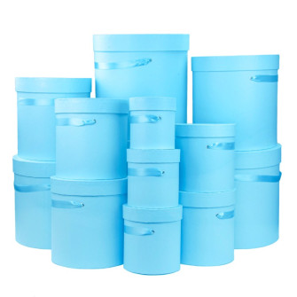 A set of tubes for flowers with 13 pcs Blue