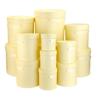 A set of tubes for flowers with 13 pcs Milk