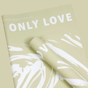 Пленка матовая в листах "Only Love" Milky Tea