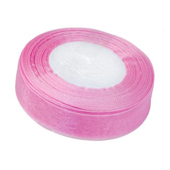 Organza ribbon 25mm x 50 yards Hibiscus