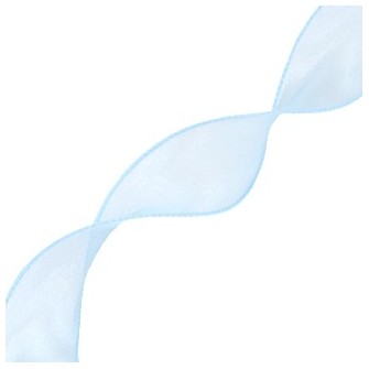 Лента из органзы 4см х 10ярд 15 Lt Blue