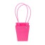 Paper trapeze bags for flowers Raspberry Textured