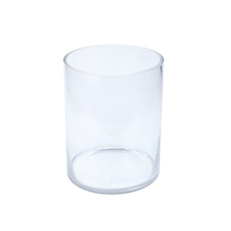 Glass transparent vase for flowers cylinder "Special" 20 x 25 cm
