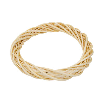 Rattan wreath 30 cm natural