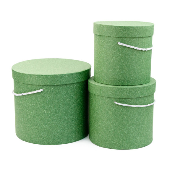 Set of 3 flower tubes 9918 Olive