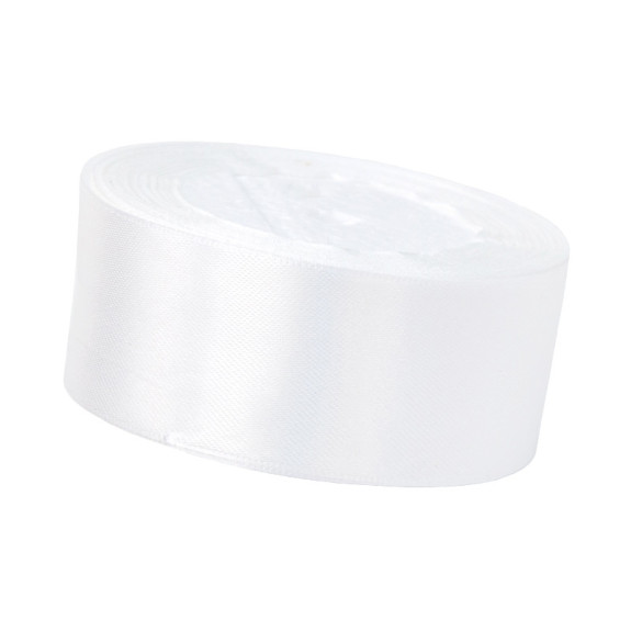 Ivory satin ribbon 3,8cm x 25 yards