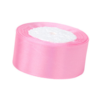 Satin ribbon 3,8cm x 25 yards Pink Neon