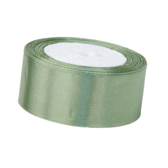 Satin ribbon 3,8cm x 25 yards Khaki