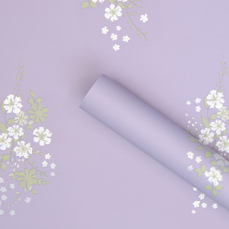 The film is matte in "Spring Flower" Lavender leaves