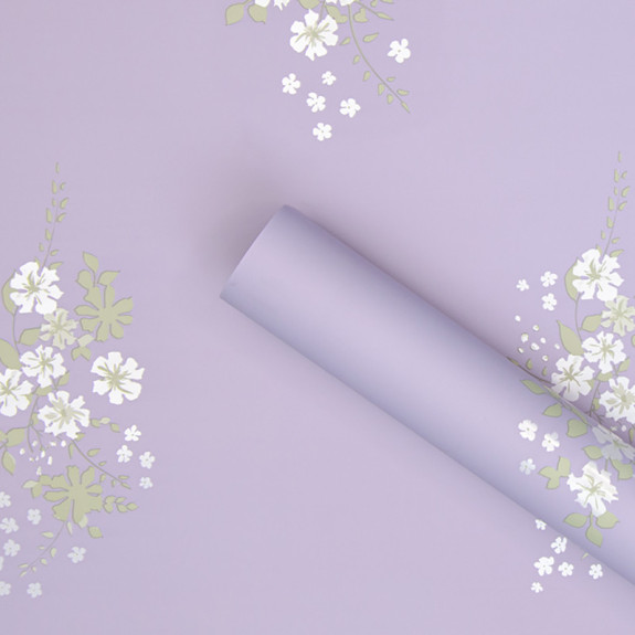 Пленка матовая в листах "Spring Flower" Lavender