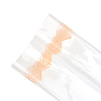 The film is transparent in "Love" Beige sheets