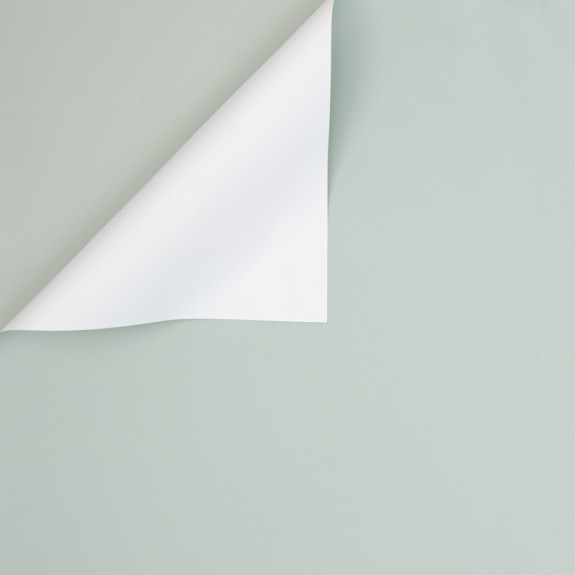 The matte film in sheets is double-sided Sode Green + White