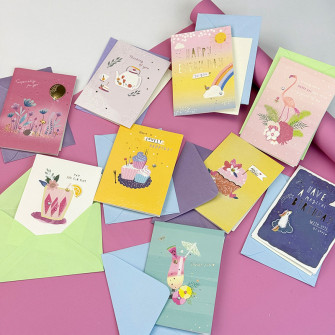 Greeting card with envelope "Flamingo"