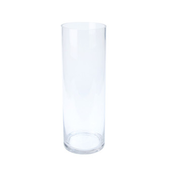 Glass transparent vase for flowers cylinder "Special" 15 x 60 cm