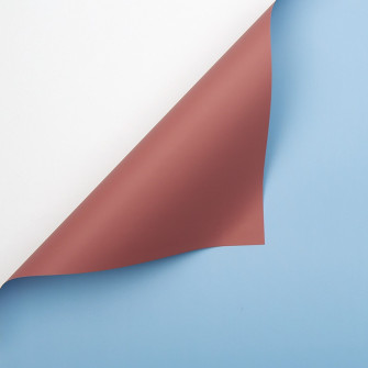 Film bilateral in a roll of 0,6х8 m P.OY-013 Blue Smoke + Cinnabar