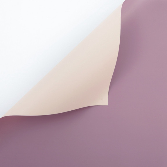 Плівка матова двостороння в рулоні 60см х 8ярд P.OY-034 Grey Violet + Cream