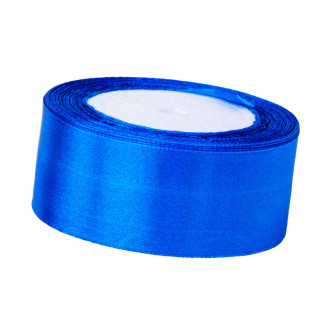 Satin ribbon 3,8cm x 25 yards Blue