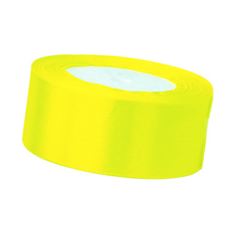 Satin ribbon 3,8cm x 25 yards Yellow