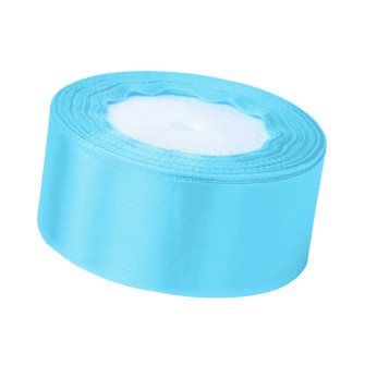 Satin ribbon 3,8cm x 25 yards Blue Vintage