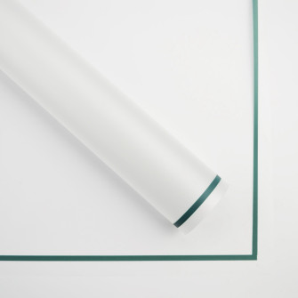 The film is matte with an Emerald border