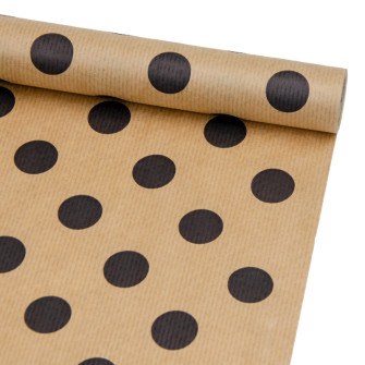 Kraft paper 70cm x 7m "Black peas"
