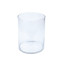 Glass transparent vase for flowers cylinder 18 x 30 cm