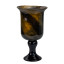 Glass vase-goblet on a stem "Vintage" Chocolate 18 x 33 cm