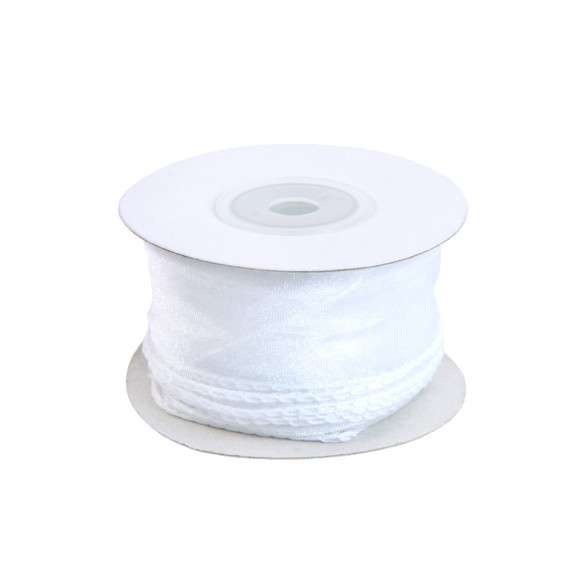 Лента из органзы 4см х 10м White