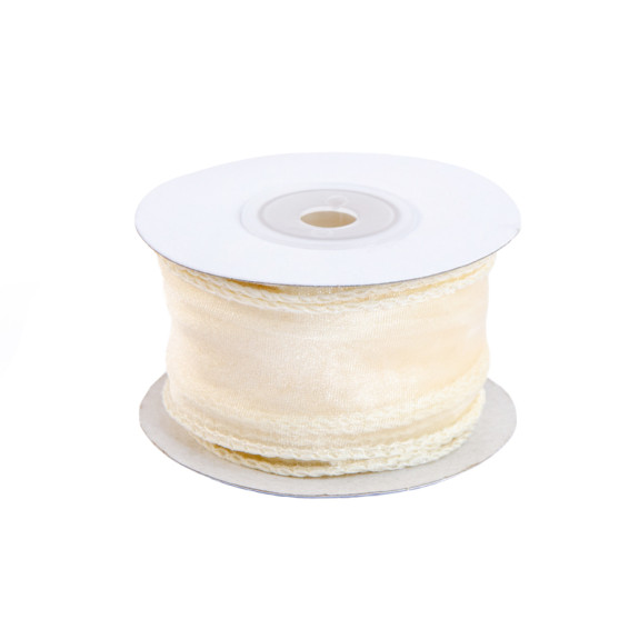 Лента из органзы 4см х 10м Beige