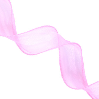 Лента из органзы 4см х 10м Barbie Pink