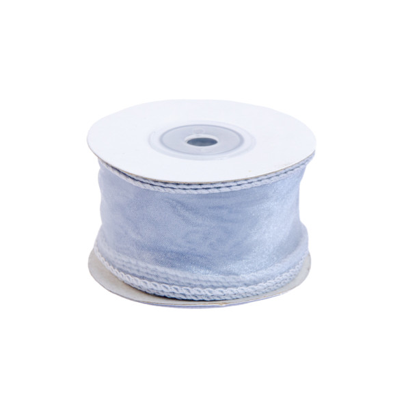 Лента из органзы 4см х 10м Silver