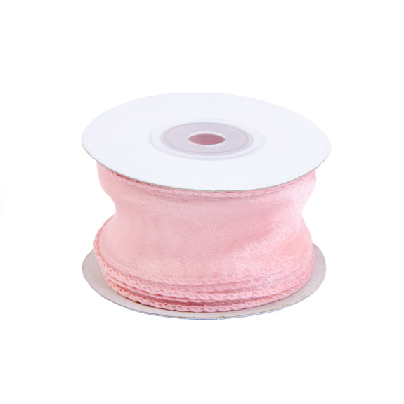 Лента из органзы 4см х 10м Old Rose