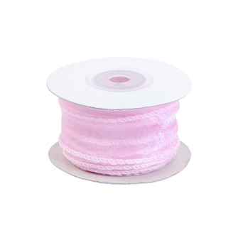 Organza ribbon 4 cm x 10 m Lt Pink
