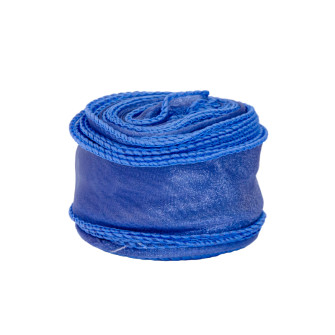 Organza ribbon 4 cm x 10 m Blue Smoke