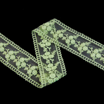 Lace ribbon 4 cm x 5 yards Green