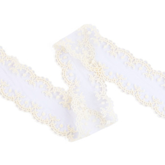 Лента кружевная 5см х 5ярд Beige