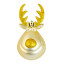 A set of Christmas decorations 6 pcs New Year attributes Golden