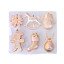 A set of Christmas decorations 6 pcs New Year's attributes Rose Gold