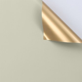 Matte film in sheets double-sided Gold + Ivory