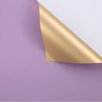 Matte film in sheets double-sided Gold + Lavender
