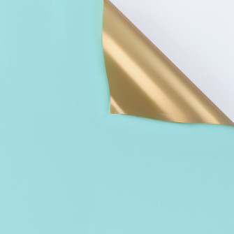 Matte film in sheets double-sided Gold + Copen